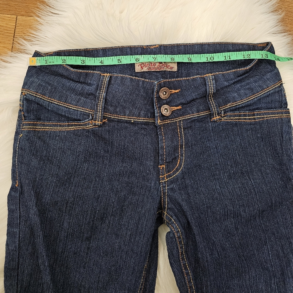 Vintage Paris Blues Cuffed Denim Capris - Picture 4 of 7